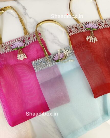 PB3 Multicolour Organza Carry Bag (10*8 inch)
